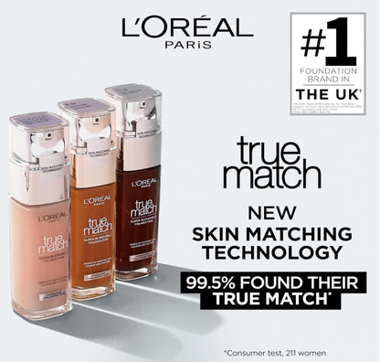 L'Oreal Paris Foundation True Match Liquid Foundation 2N with Hyaluronic Acid & SPF 16 30ml